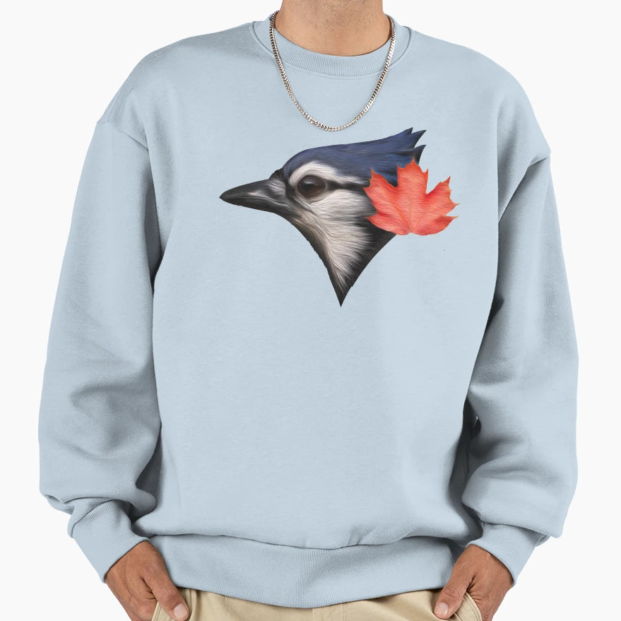 Painted Blue Jay Sweatshirt - Graphic Print Unisex - T-Shirt, Sweatshirt, Hoodie