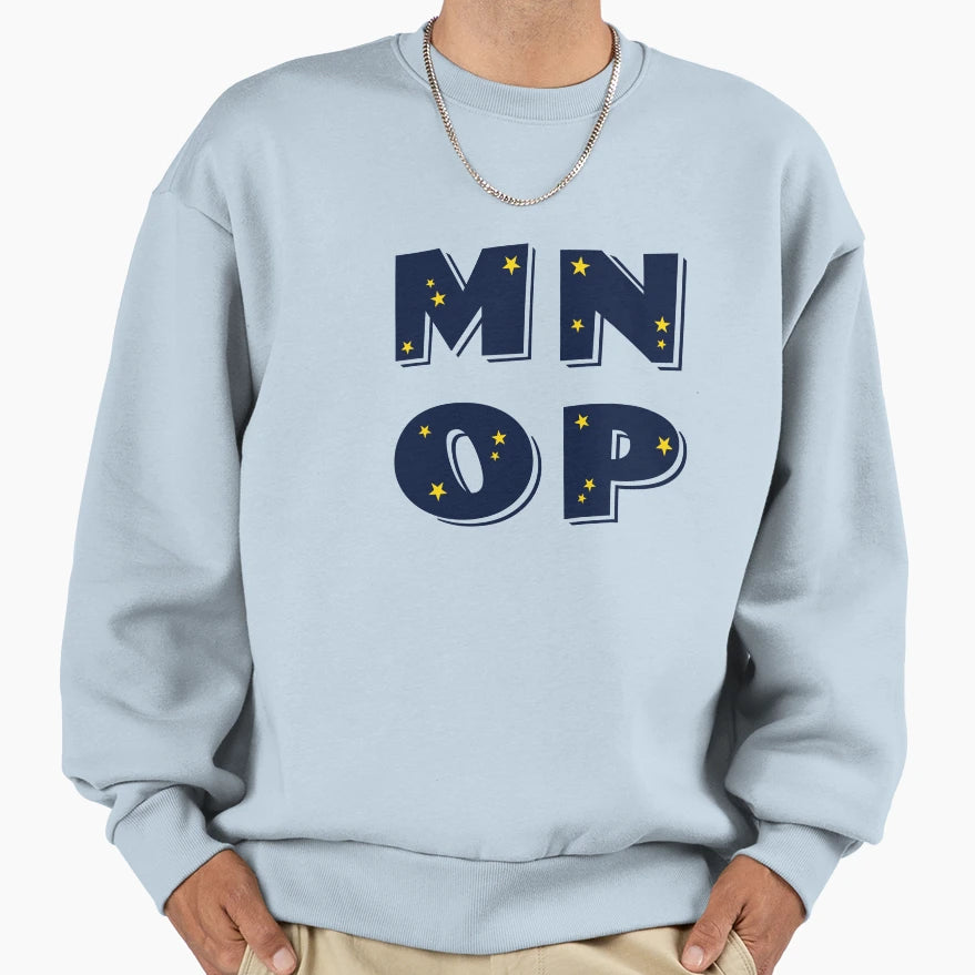 Alphabet Pack Letter M Letter N Sweatshirt - Minimalist Print Unisex - T-Shirt, Sweatshirt, Hoodie
