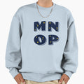 Alphabet Pack Letter M Letter N Sweatshirt - Minimalist Print Unisex - T-Shirt, Sweatshirt, Hoodie