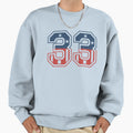 Number 33 Usa Sweatshirt - Trendy Graphic for Adults - T-Shirt, Sweatshirt, Hoodie