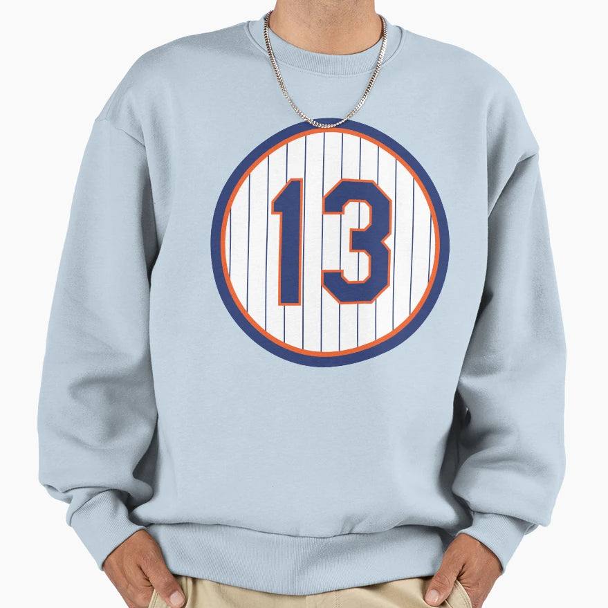 Edgardo Alfonzo 13 Jersey Number Sweatshirt - Fun Novelty Design Men Women - T-Shirt, Sweatshirt, Hoodie