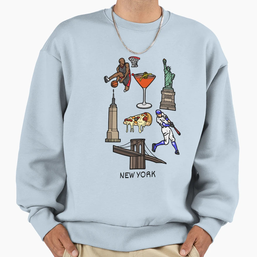Weekend New York Sweatshirt - Minimalist Print for Adults - T-Shirt, Sweatshirt, Hoodie