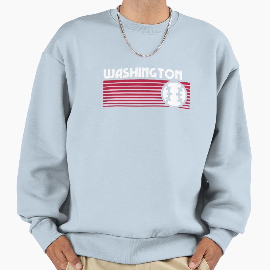 Washington Baseball Game Day Sweatshirt - Minimalist Print Men Women - T-Shirt, Sweatshirt, Hoodie