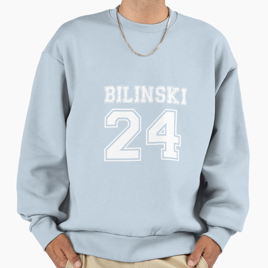 Bilinski 24 Front Sweatshirt - Aesthetic Graphic Men Women - T-Shirt, Sweatshirt, Hoodie