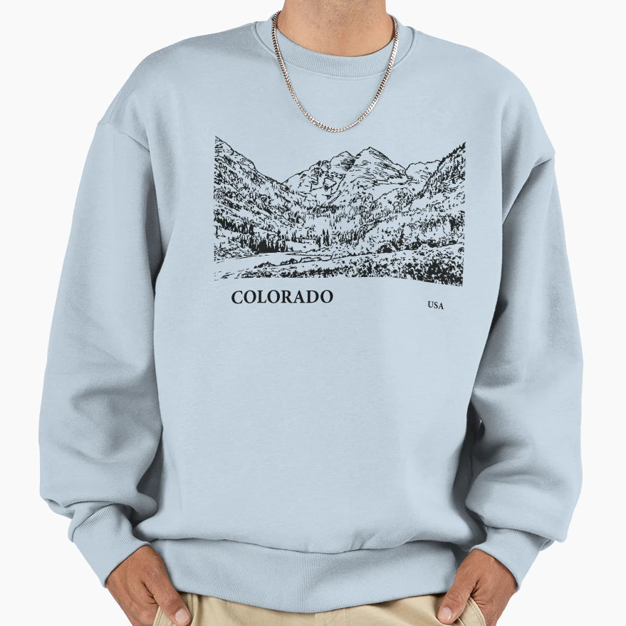Colorado Usa Sweatshirt - Aesthetic Graphic Unisex - T-Shirt, Sweatshirt, Hoodie
