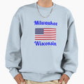 Milwaukee Wisconsin Stylish Prints Sweatshirt - Minimalist Print Men Women - T-Shirt, Sweatshirt, Hoodie