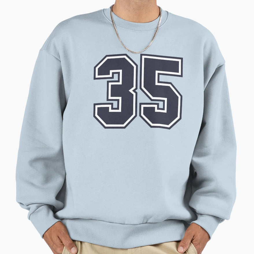35 Sports Number Thirty Five Sweatshirt - Casual Everyday Wear Men Women - T-Shirt, Sweatshirt, Hoodie