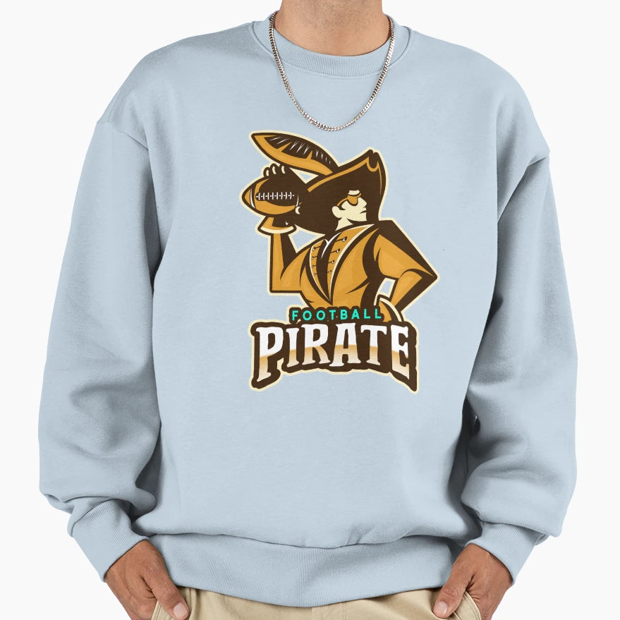 Football Pirate Sweatshirt - Streetwear Style for Adults - T-Shirt, Sweatshirt, Hoodie