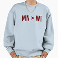 Fix Mn Wi Minnesota Over Sweatshirt - Casual Everyday Wear for Adults - T-Shirt, Sweatshirt, Hoodie