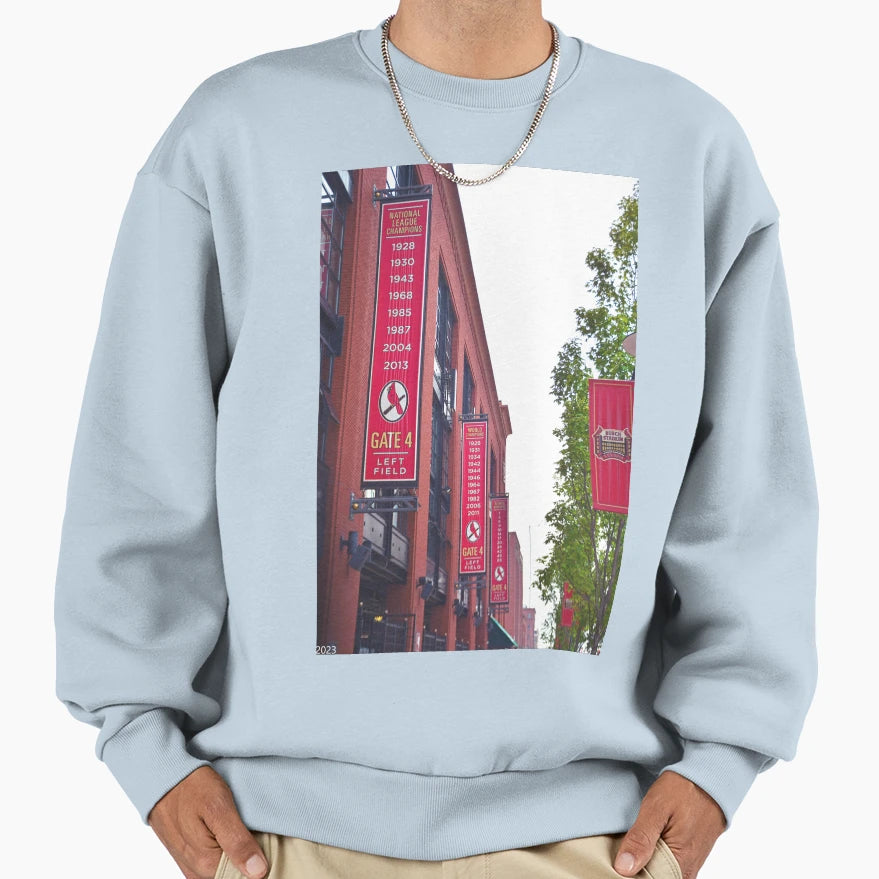 Baseball Banners Sweatshirt - Minimalist Print for Adults - T-Shirt, Sweatshirt, Hoodie