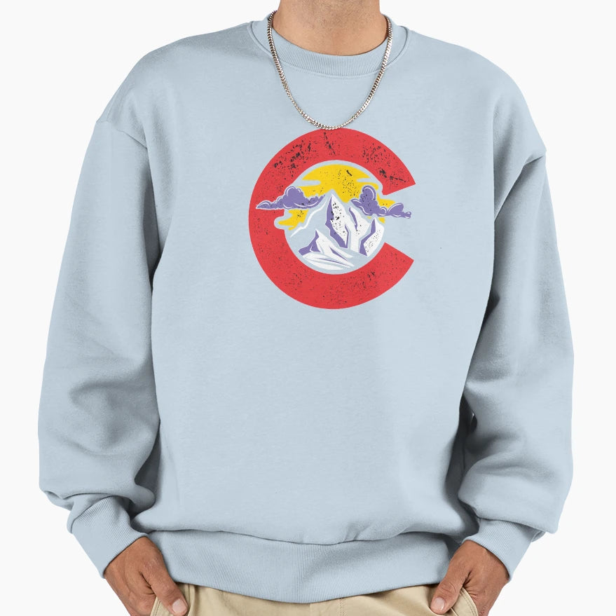 Colorado Day Denver Mountain State Sweatshirt - Graphic Print Unisex - T-Shirt, Sweatshirt, Hoodie