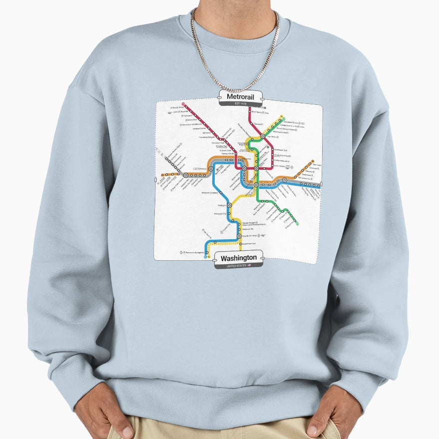Subway Washington Sweatshirt - Novelty Apparel Unisex - T-Shirt, Sweatshirt, Hoodie