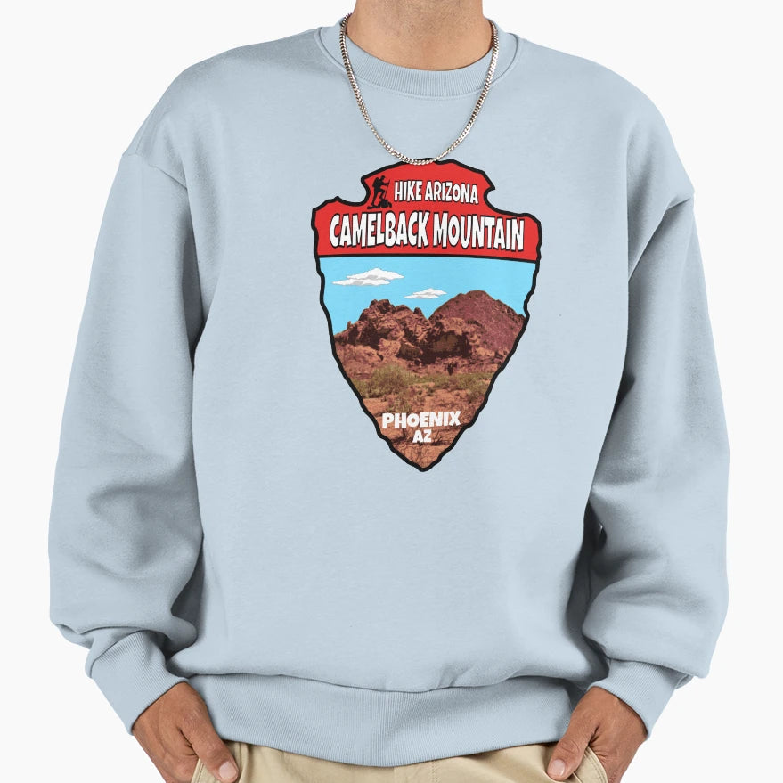 Hike Camelback Mountain Phoenix Sweatshirt - Novelty Apparel Men Women - T-Shirt, Sweatshirt, Hoodie