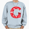 Letter G Alphabet Series Red Pattern Sweatshirt - Novelty Apparel Unisex - T-Shirt, Sweatshirt, Hoodie