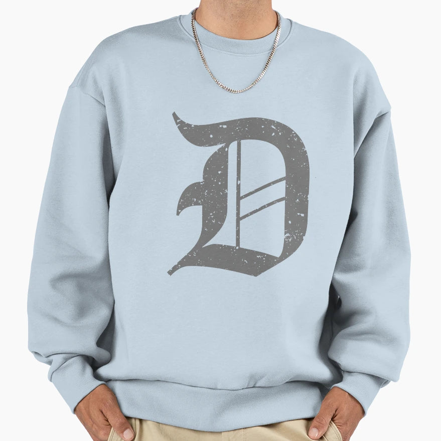 Calligraphic Capital Letter D Sweatshirt - Custom Art Print Men Women - T-Shirt, Sweatshirt, Hoodie