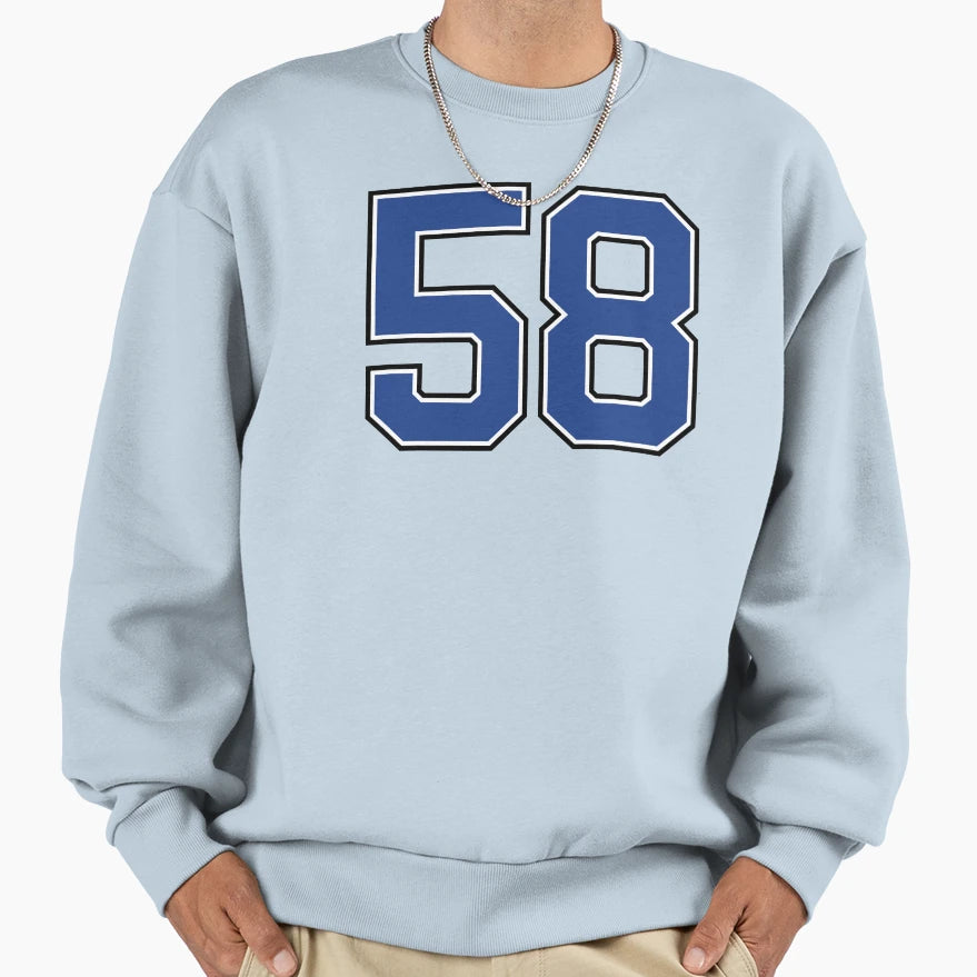 Number 58 Lucky Sports Jersey Fifty Sweatshirt - Unique Graphic Unisex - T-Shirt, Sweatshirt, Hoodie