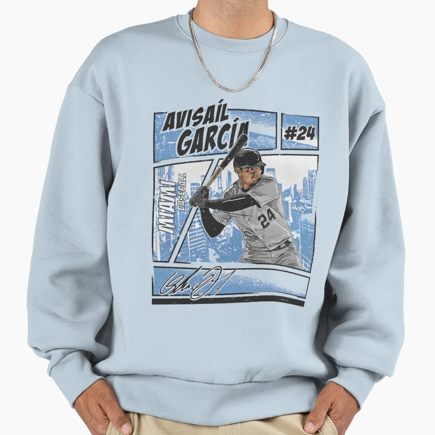Avisail Garcia Comic Sweatshirt - Trendy Graphic Unisex - T-Shirt, Sweatshirt, Hoodie