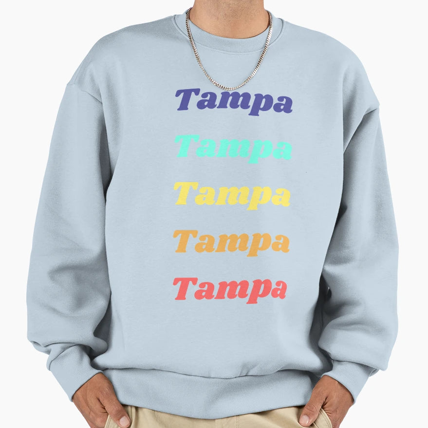 Tampa Florida Pastel Pack Sweatshirt - Novelty Apparel Men Women - T-Shirt, Sweatshirt, Hoodie