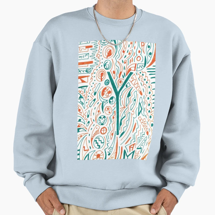 Abstract Y 6 Sweatshirt - Minimalist Print Unisex - T-Shirt, Sweatshirt, Hoodie