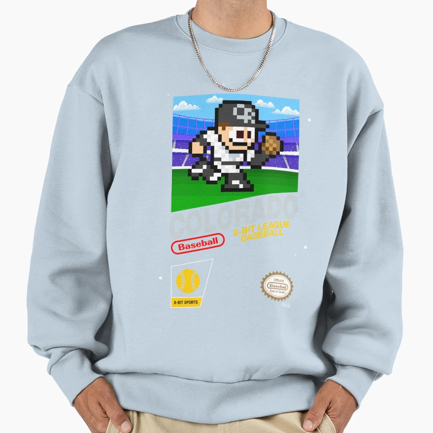 Colorado 8 Bit Videogame Cart Sweatshirt - Minimalist Print Men Women - T-Shirt, Sweatshirt, Hoodie