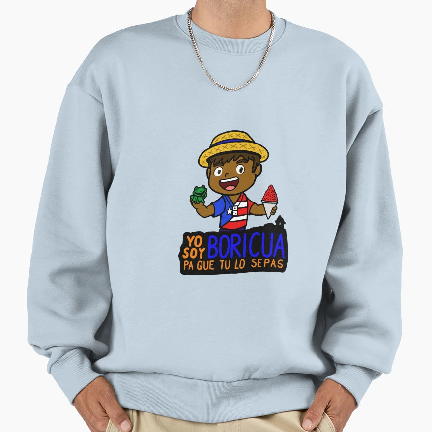 Boricua Sweatshirt - Minimalist Print for Adults - T-Shirt, Sweatshirt, Hoodie