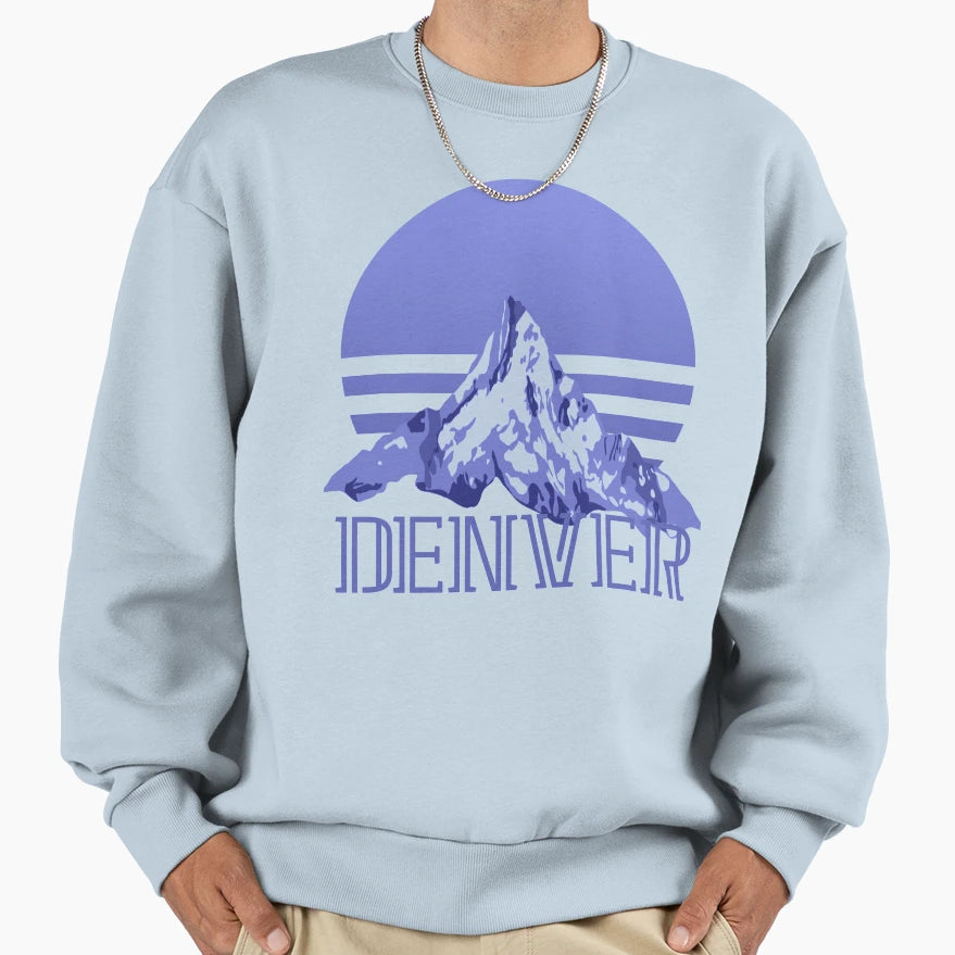 Denver Colorado State Mountains Sweatshirt - Aesthetic Graphic Unisex - T-Shirt, Sweatshirt, Hoodie