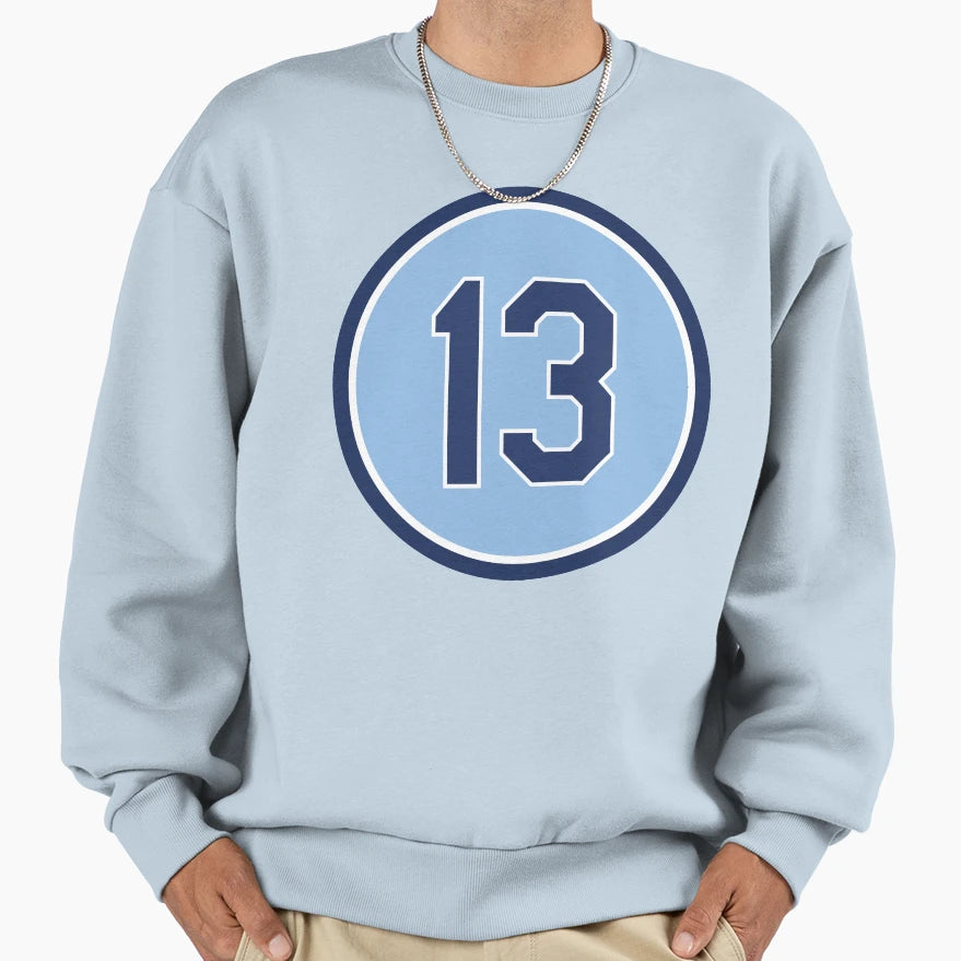 Manuel Margot 13 Jersey Number Sweatshirt - Aesthetic Graphic Unisex - T-Shirt, Sweatshirt, Hoodie