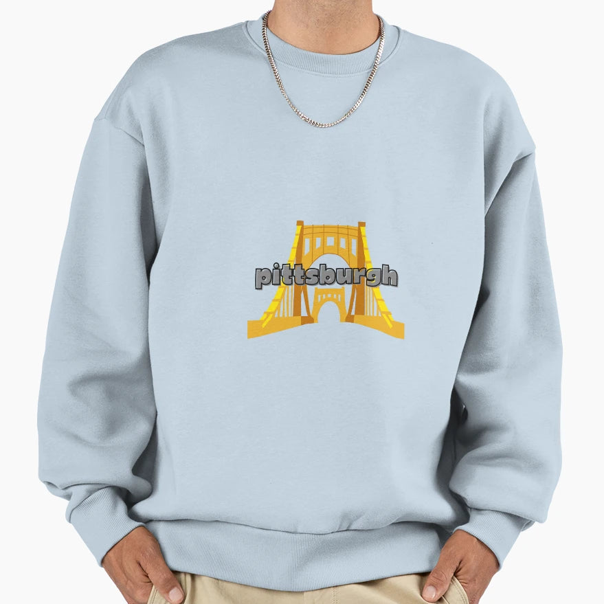 Pittsburgh Bridge Sweatshirt - Aesthetic Graphic Unisex - T-Shirt, Sweatshirt, Hoodie
