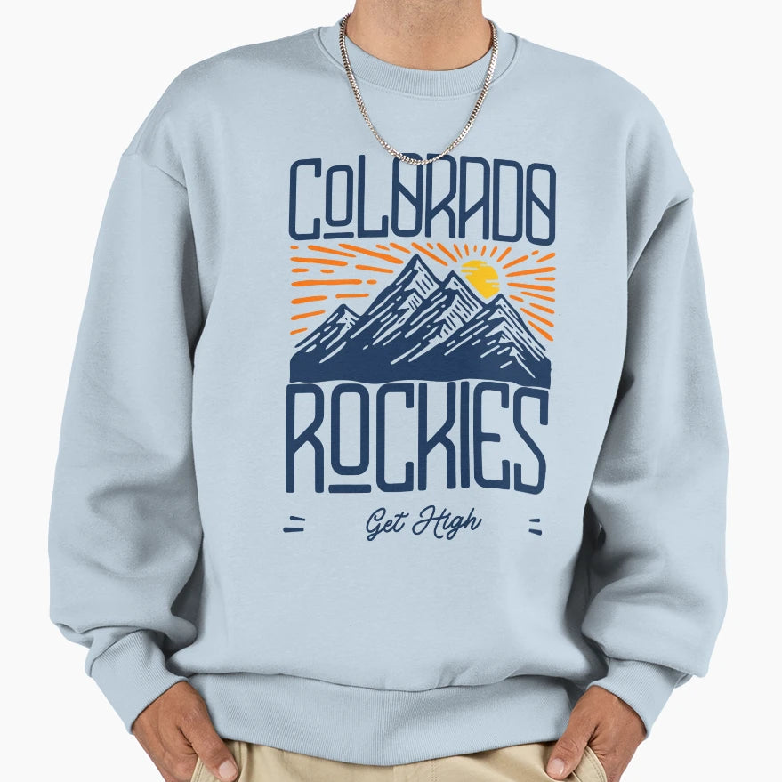Colorado Rocky Mountains Colorado Sweatshirt - Custom Art Print Unisex - T-Shirt, Sweatshirt, Hoodie