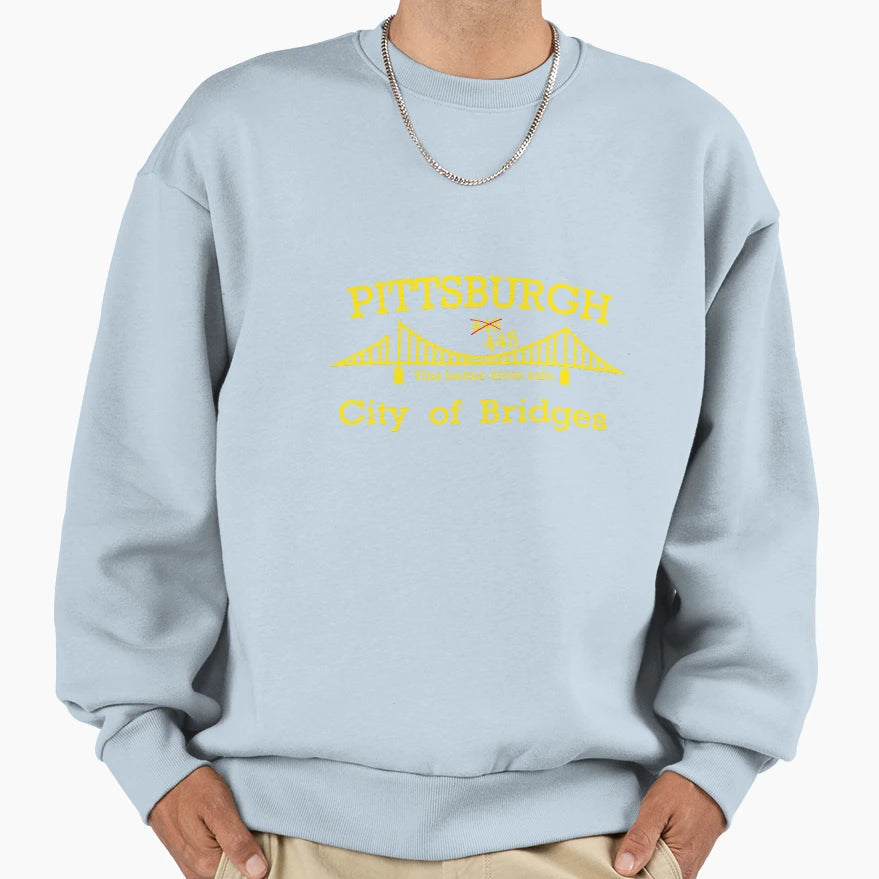 Pittsburgh City Bridges Sweatshirt - Minimalist Print Unisex - T-Shirt, Sweatshirt, Hoodie