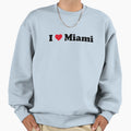 I Love Miami Sweatshirt - Casual Everyday Wear for Adults - T-Shirt, Sweatshirt, Hoodie