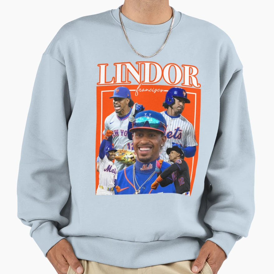 Francisco Lindor Sweatshirt - Custom Art Print Unisex - T-Shirt, Sweatshirt, Hoodie