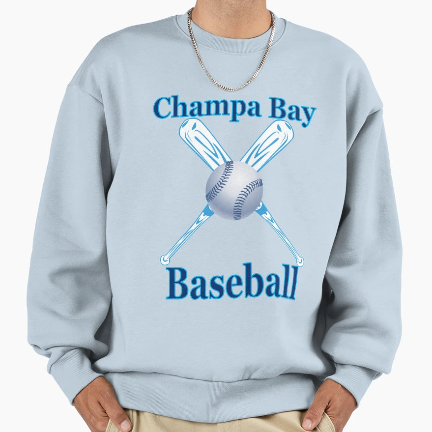 Champa Bay Baseball Sweatshirt - Graphic Print for Adults - T-Shirt, Sweatshirt, Hoodie