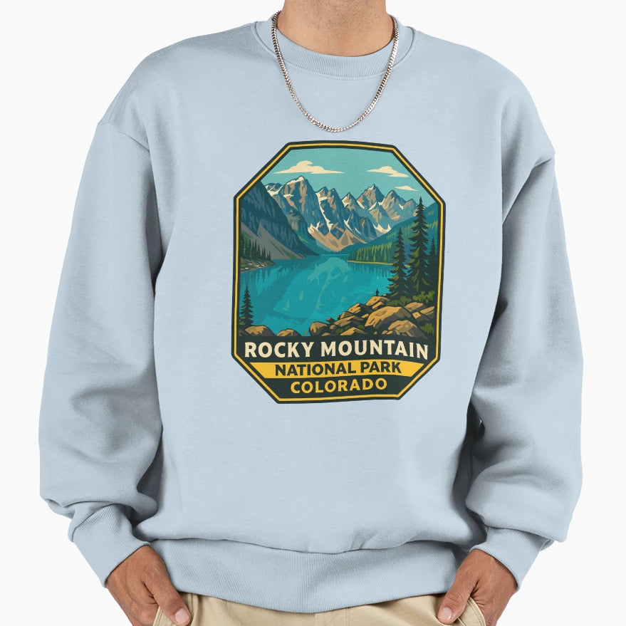 Rocky Mountain National Park Colorado Sweatshirt - Streetwear Style Unisex - T-Shirt, Sweatshirt, Hoodie