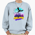 Miami Midnight Synthwave Vampire Sweatshirt - Trendy Graphic Men Women - T-Shirt, Sweatshirt, Hoodie
