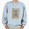 Nypl Blue Oasis Sweatshirt - Minimalist Print Men Women - T-Shirt, Sweatshirt, Hoodie