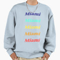 Miami Florida Pastel Pack Sweatshirt - Minimalist Print for Adults - T-Shirt, Sweatshirt, Hoodie