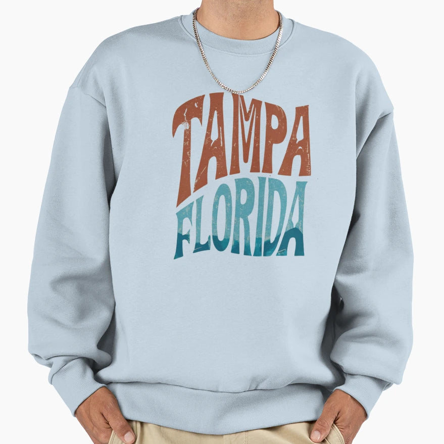 Tampa Florida Sweatshirt - Minimalist Print for Adults - T-Shirt, Sweatshirt, Hoodie