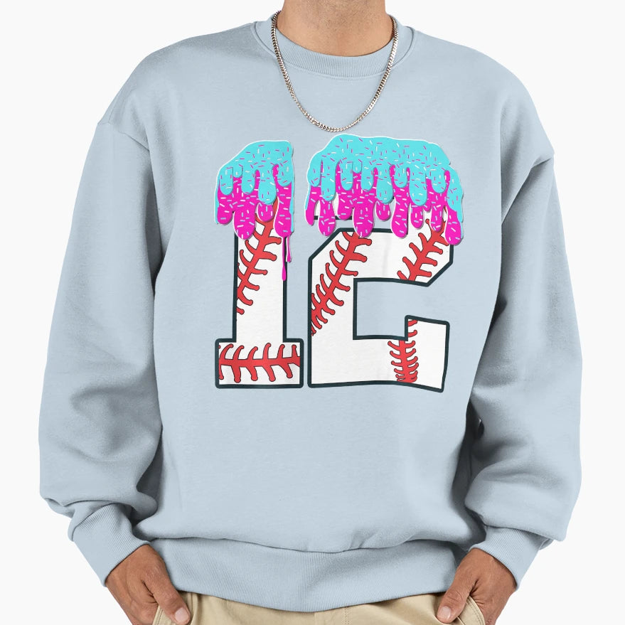 Baseball 12 Year Old Ice Cream Sweatshirt - Casual Everyday Wear Unisex - T-Shirt, Sweatshirt, Hoodie