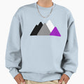 Triangle Ace Mountains Asexual Pride Sweatshirt - Graphic Print Men Women - T-Shirt, Sweatshirt, Hoodie