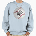 Baseball Ball Number 45 Forty Five Sweatshirt - Minimalist Print Unisex - T-Shirt, Sweatshirt, Hoodie