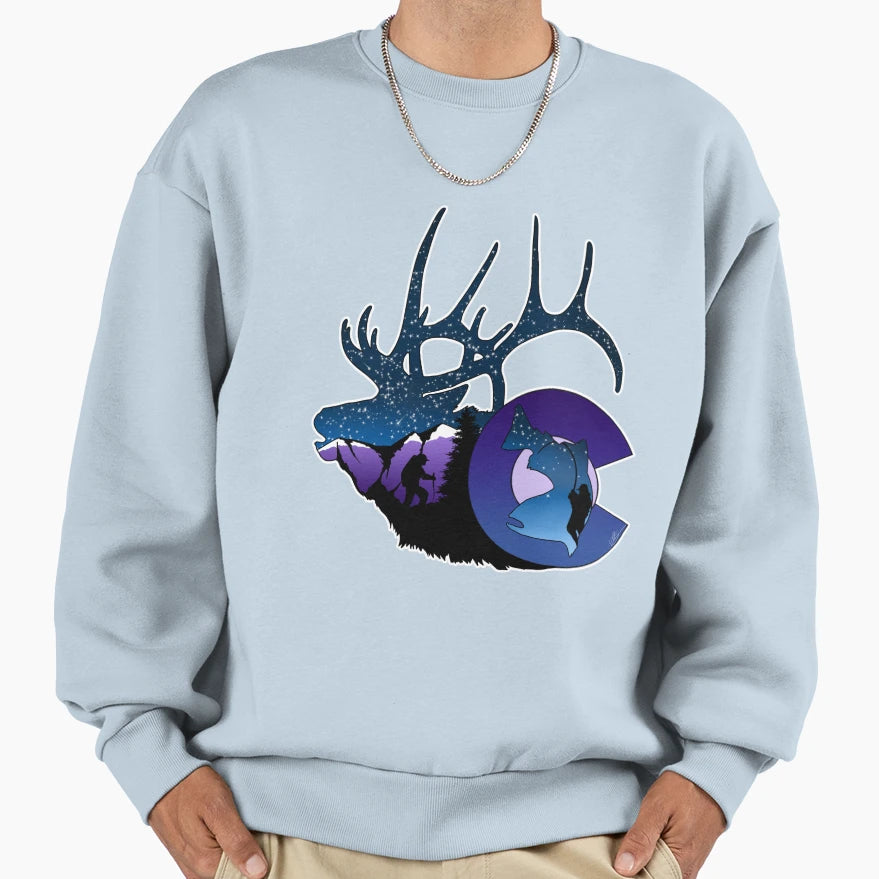 Colorado Theme Sweatshirt - Unique Graphic Unisex - T-Shirt, Sweatshirt, Hoodie