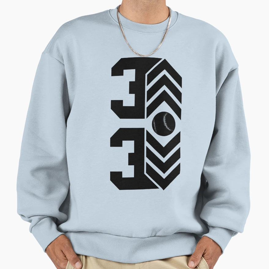 Up Down Baseball Sweatshirt - Aesthetic Graphic for Adults - T-Shirt, Sweatshirt, Hoodie