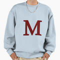 Letter M Dimensional Red Sweatshirt - Unique Graphic Men Women - T-Shirt, Sweatshirt, Hoodie