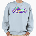 Miami Glow Sweatshirt - Minimalist Print for Adults - T-Shirt, Sweatshirt, Hoodie