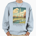 Travel Illustration Washington D C Us Sweatshirt - Unique Graphic Men Women - T-Shirt, Sweatshirt, Hoodie