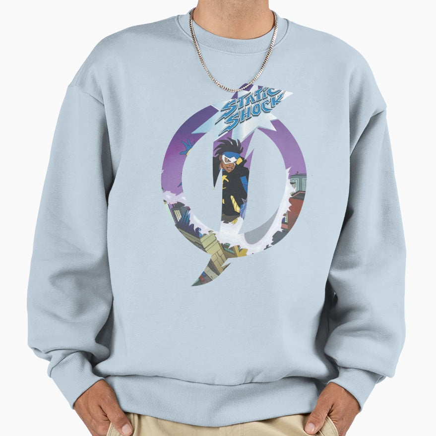 Static Shock Sweatshirt - Custom Art Print for Adults - T-Shirt, Sweatshirt, Hoodie