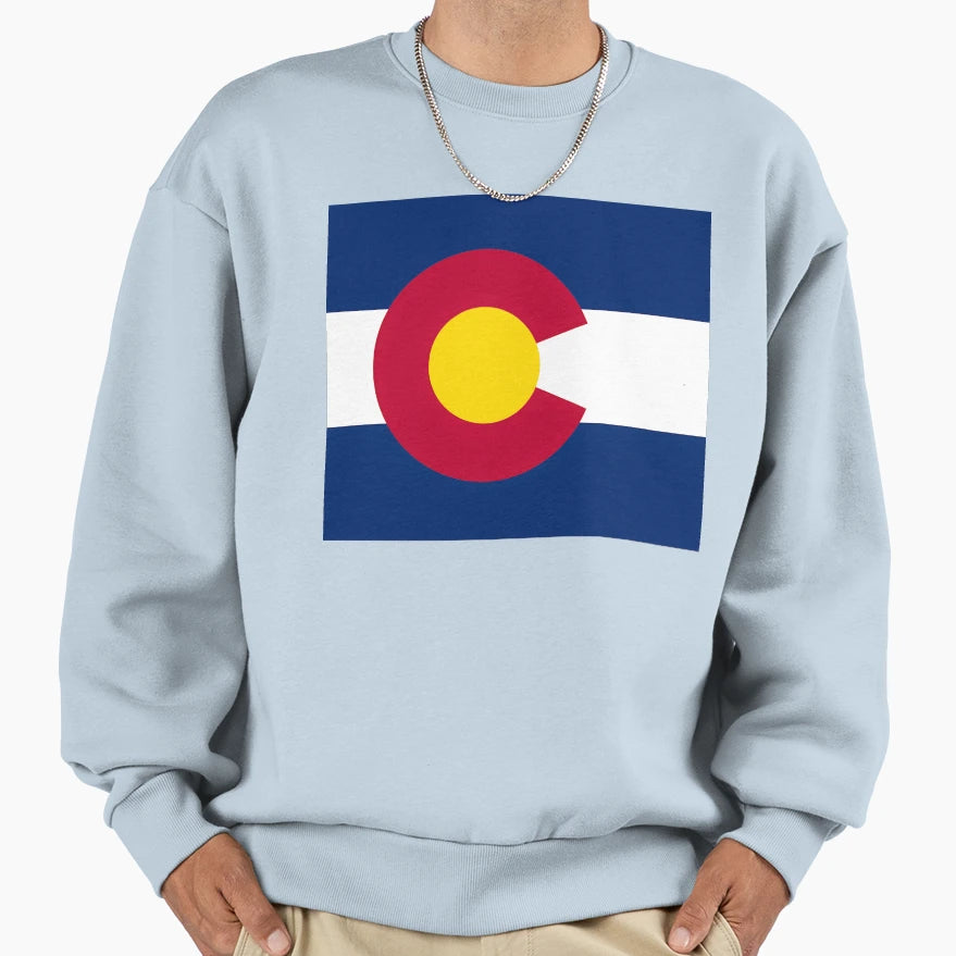 Colorado State Flag Sweatshirt - Trendy Graphic for Adults - T-Shirt, Sweatshirt, Hoodie