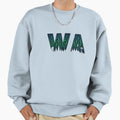 Zen Flower Petal Art Green And Sweatshirt - Novelty Apparel for Adults - T-Shirt, Sweatshirt, Hoodie