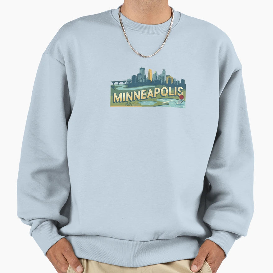 Minneapolis Sweatshirt - Trendy Graphic Men Women - T-Shirt, Sweatshirt, Hoodie